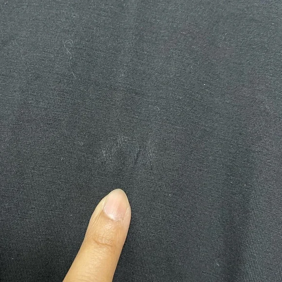 NWT Halara ($94.95) Black Tummy Control Batwing Flowy Midi Work Dress w/ Pockets - Picture 9 of 11